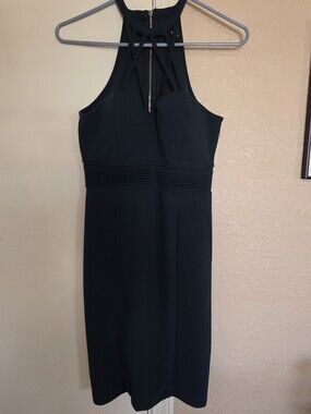 iris Dark Emerald Green Halter Mini Dress with Gold Side Ties